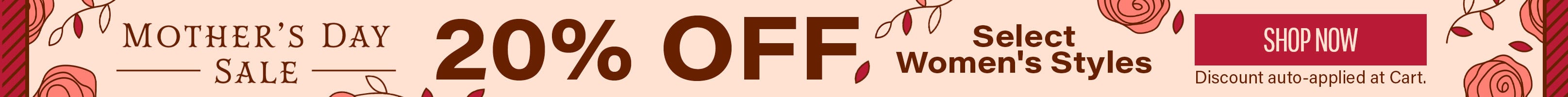 Mother's Day Sale Skinny Banner